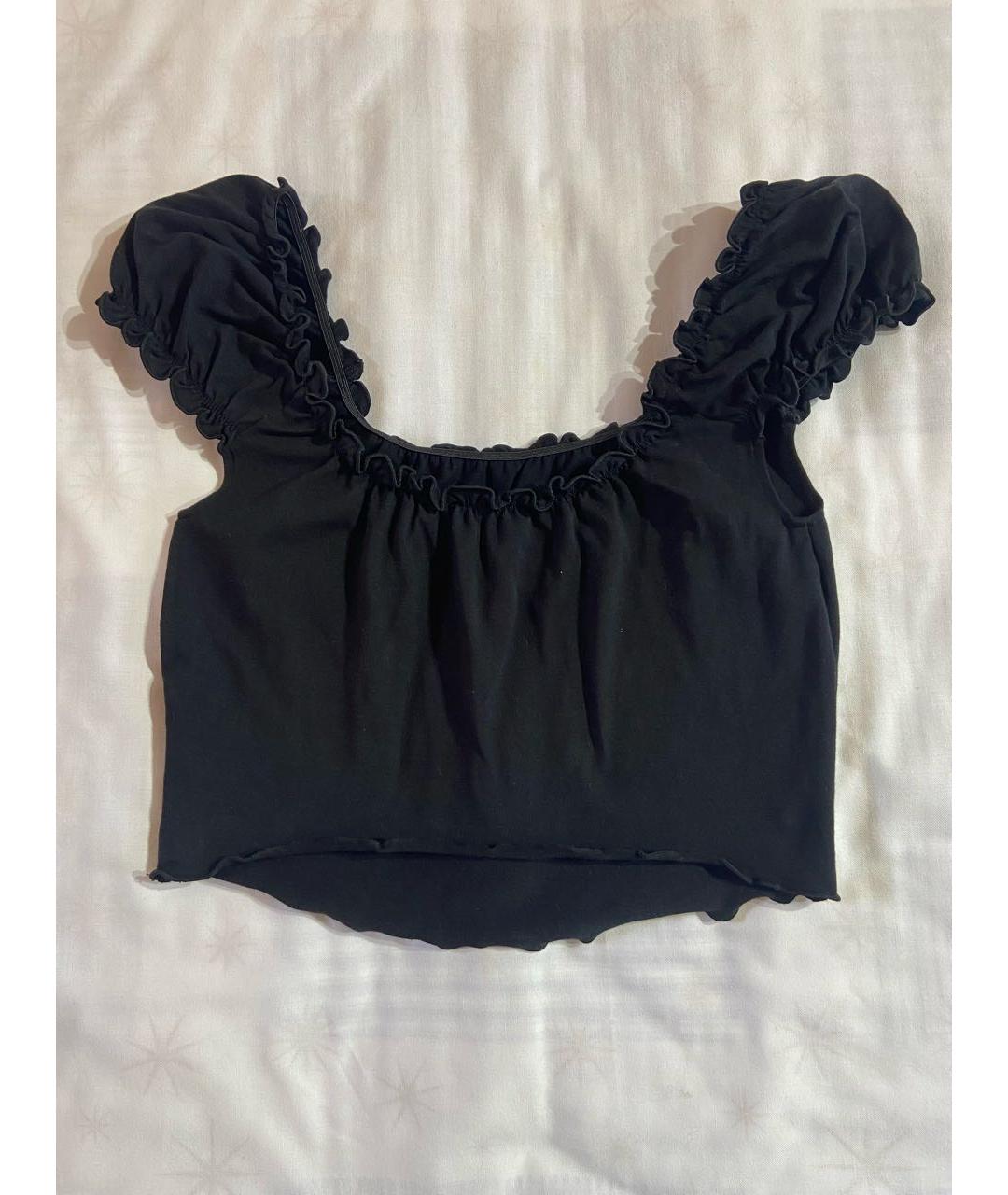 JUICY COUTURE Черная хлопковая майка, фото 2
