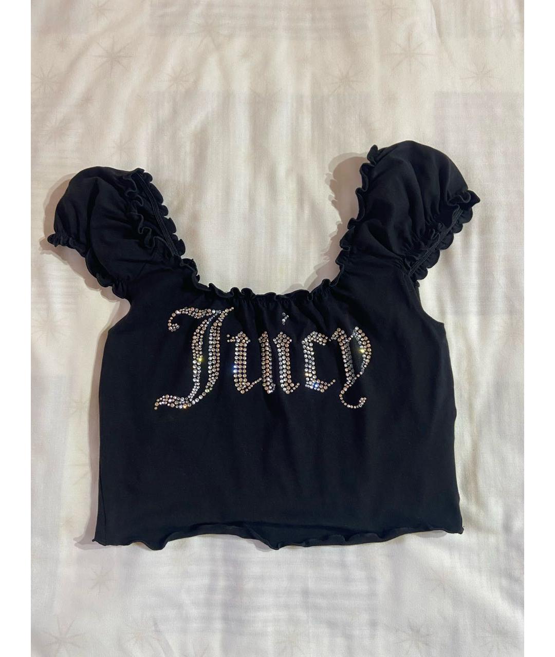 JUICY COUTURE Черная хлопковая майка, фото 6