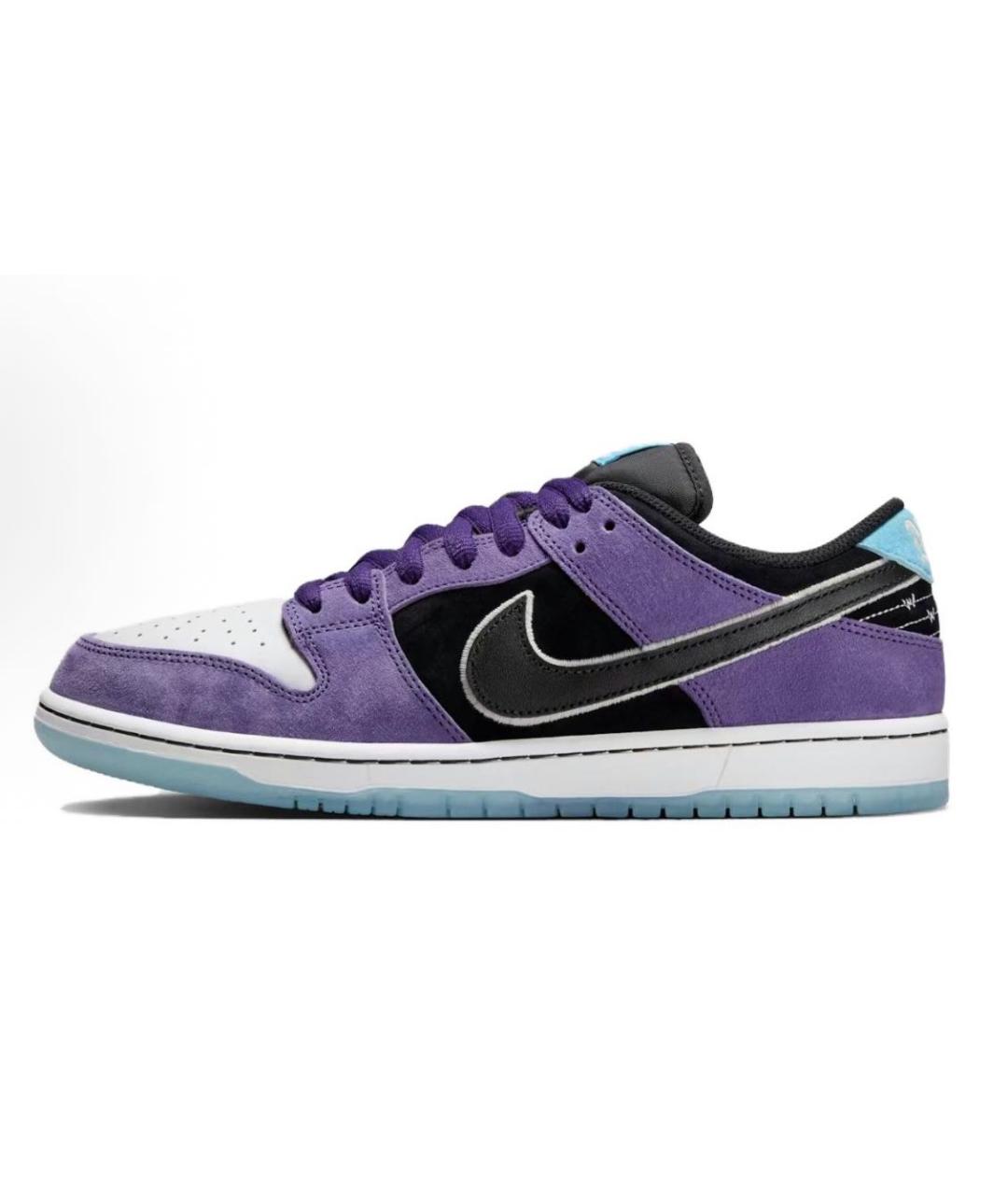 NIKE Фиолетовые замшевые низкие кроссовки / кеды, фото 8