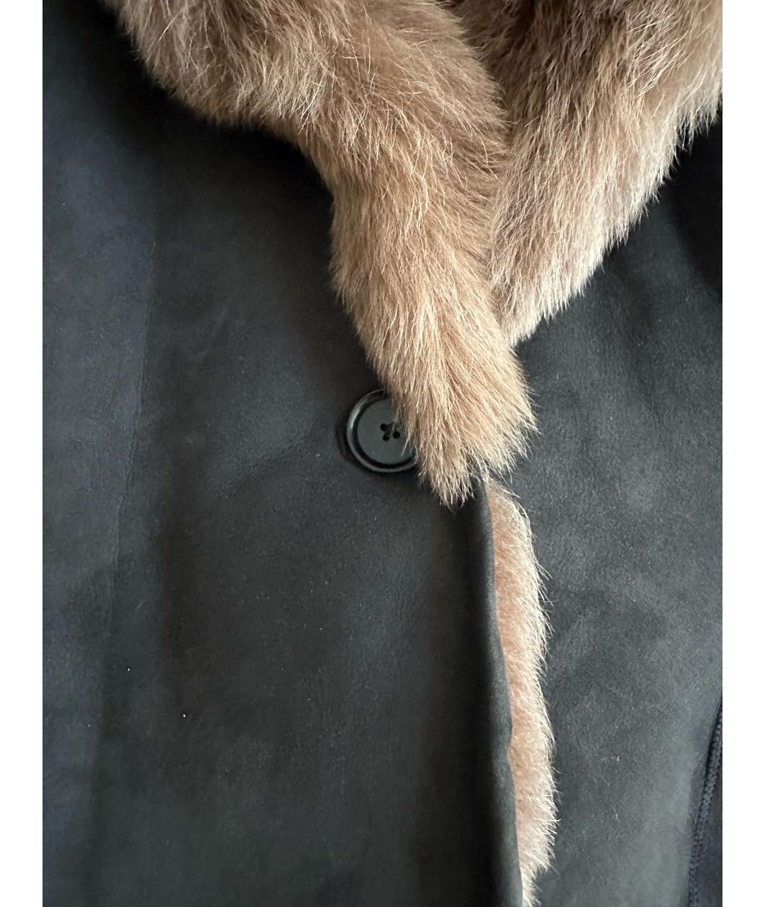 RALPH LAUREN Коричневый меховой жилет, фото 4