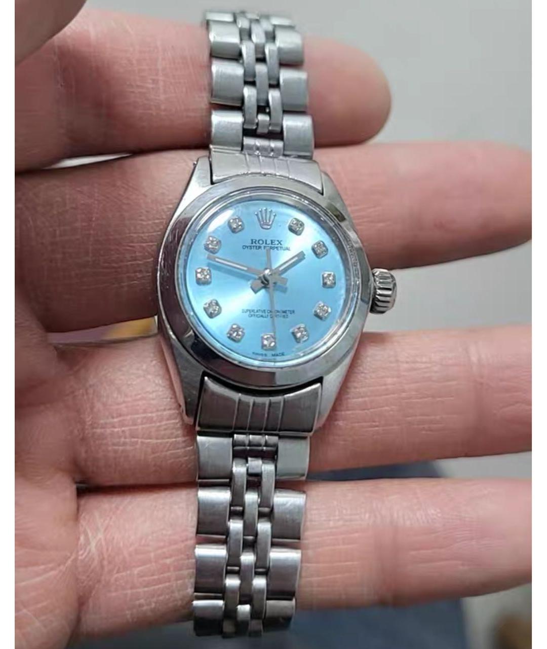 ROLEX Голубые часы, фото 2