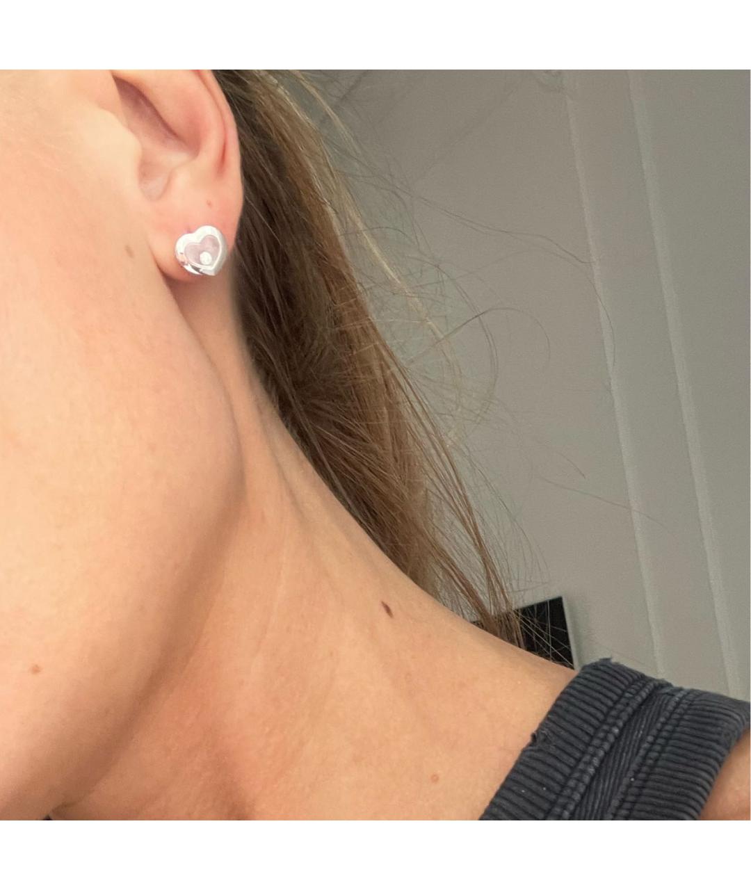 CHOPARD Серебряные серьги из белого золота, фото 5