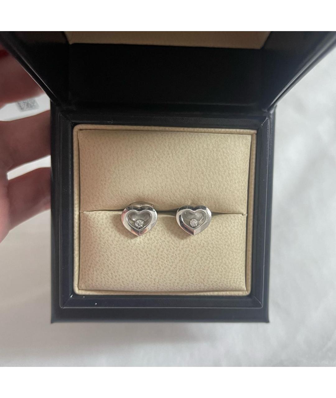 CHOPARD Серебряные серьги из белого золота, фото 2