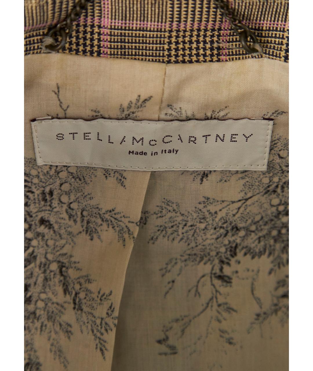 STELLA MCCARTNEY Коричневый льняной жакет/пиджак, фото 3