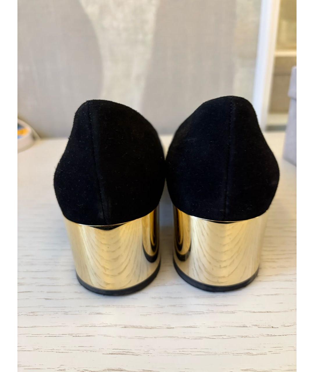 JIMMY CHOO Черные замшевые туфли, фото 4
