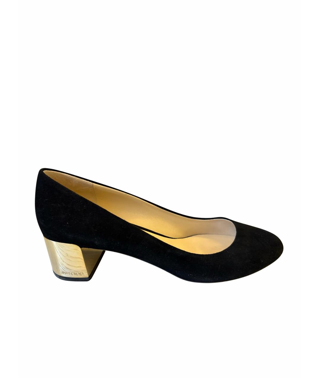 JIMMY CHOO Черные замшевые туфли, фото 1