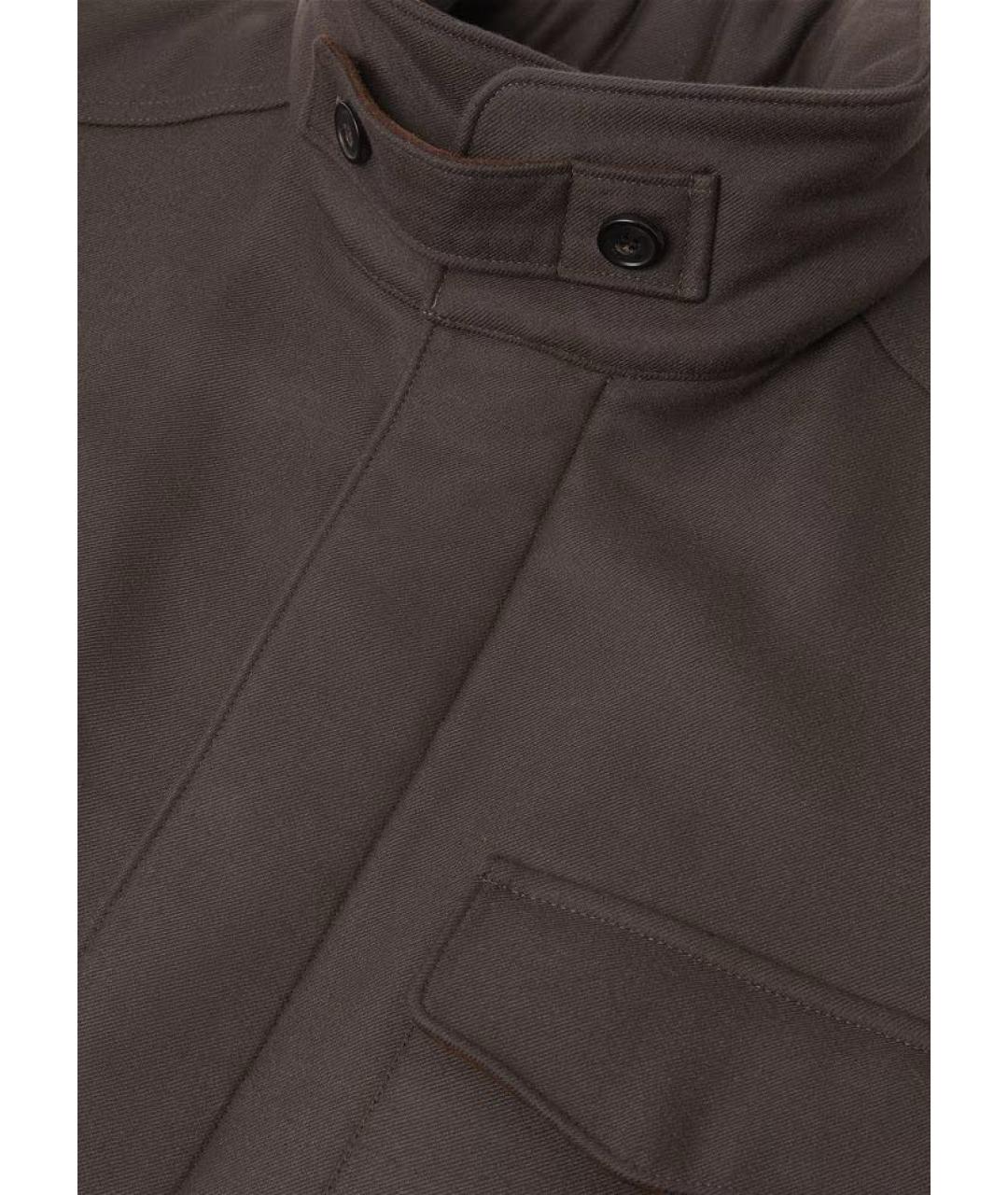 LORO PIANA Коричневая шерстяная куртка, фото 7