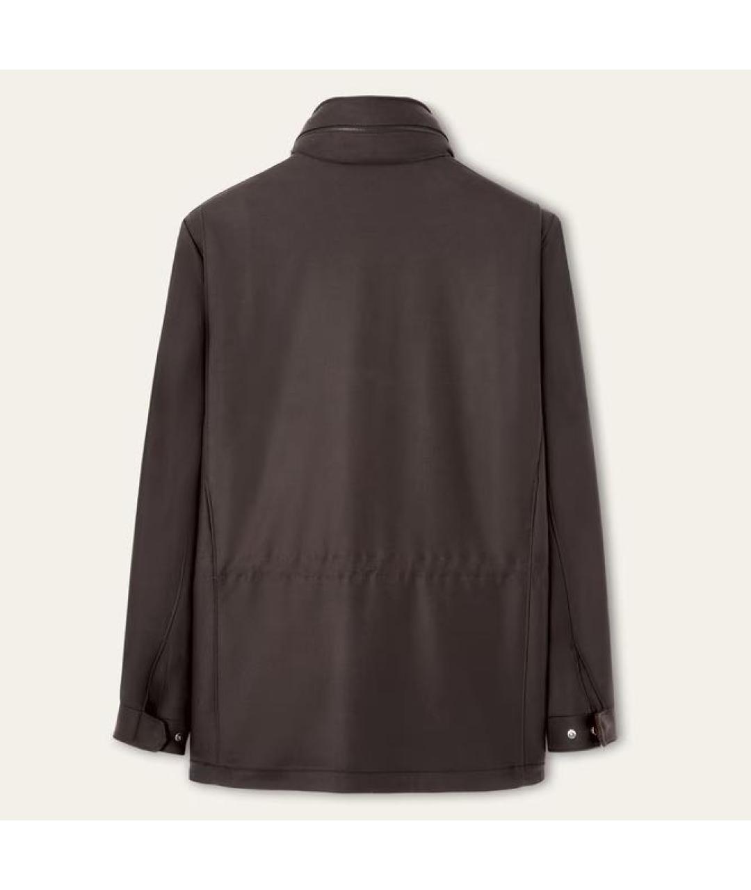 LORO PIANA Коричневая шерстяная куртка, фото 2