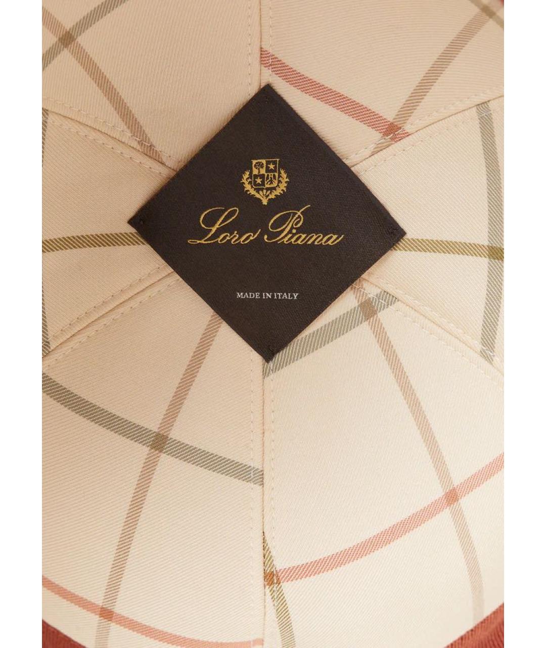 LORO PIANA Коричневая шерстяная кепка/бейсболка, фото 4