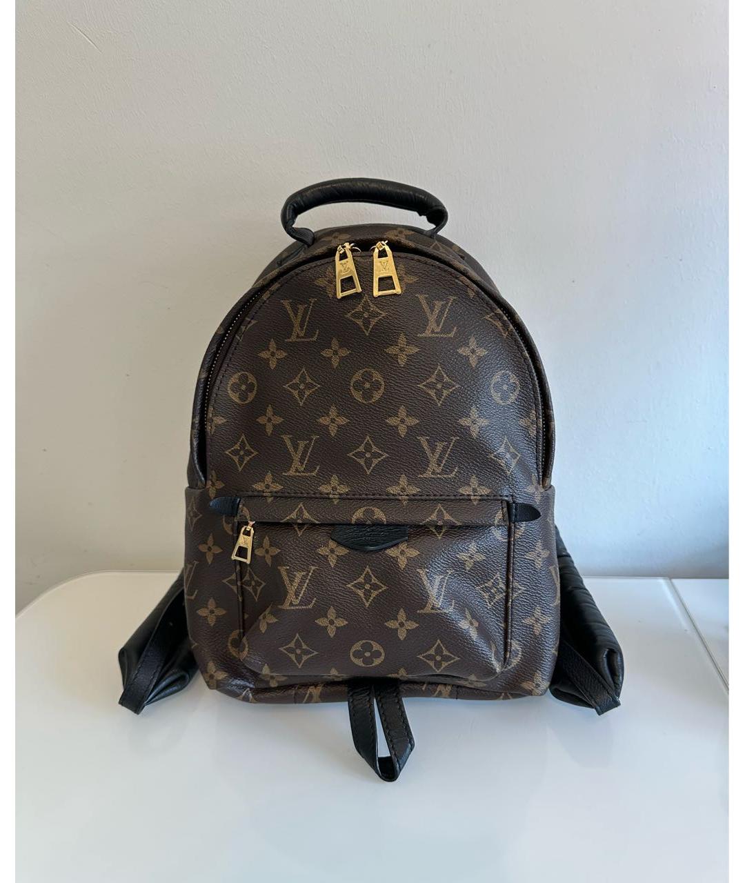 LOUIS VUITTON Коричневый рюкзак из искусственной кожи, фото 7