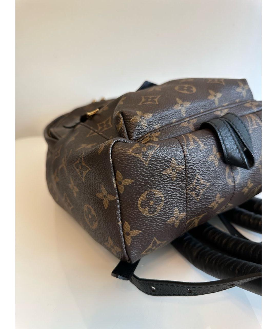LOUIS VUITTON Коричневый рюкзак из искусственной кожи, фото 5