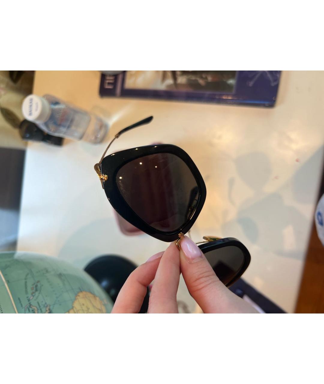 MIU MIU Черные солнцезащитные очки, фото 3