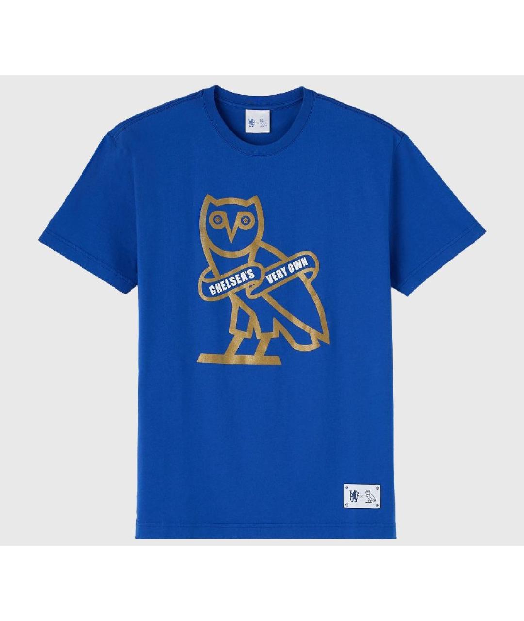 OVO by Drake Синяя хлопковая футболка, фото 7
