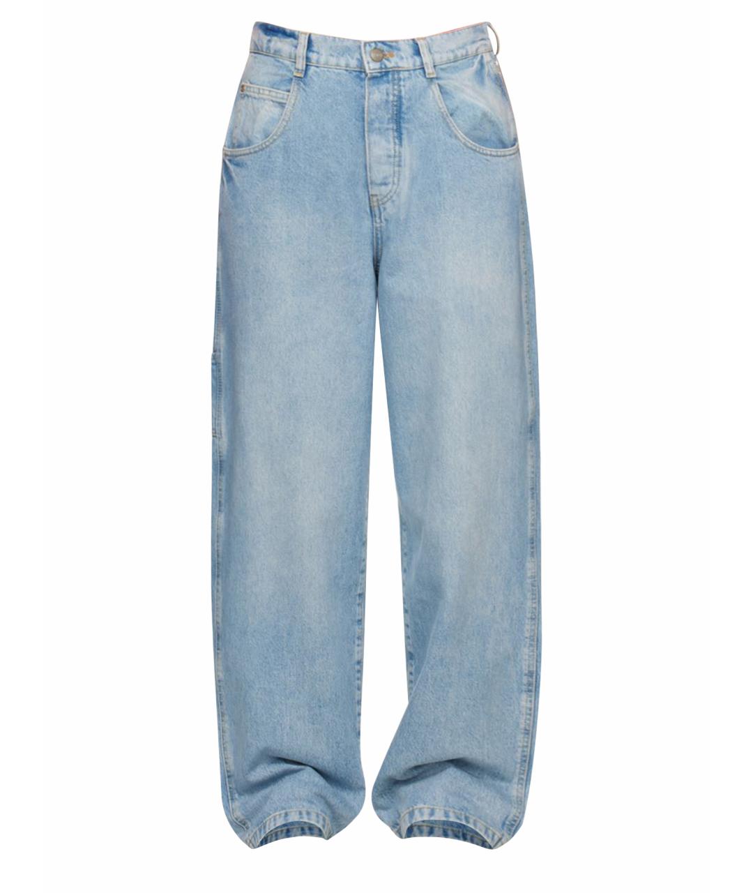 MARC JACOBS Голубые хлопковые прямые джинсы, фото 1
