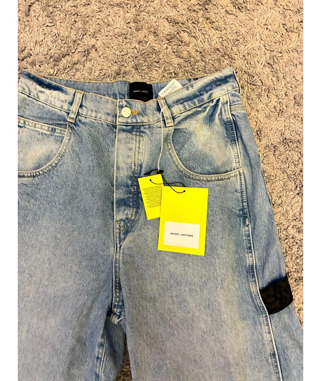 MARC JACOBS Голубые хлопковые прямые джинсы, фото 7
