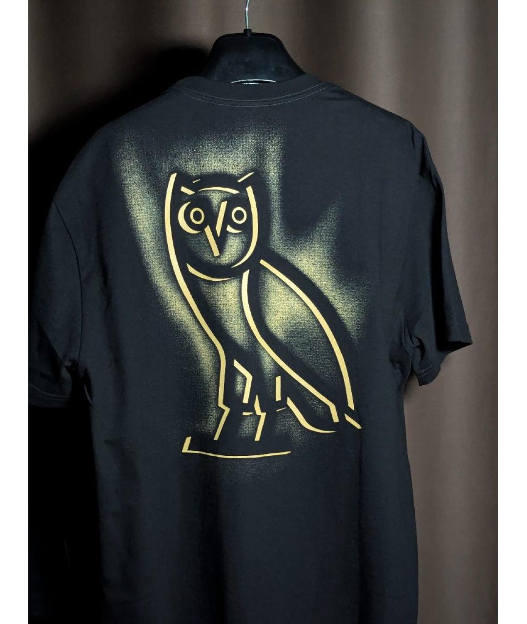 OVO by Drake Черная хлопковая футболка, фото 2