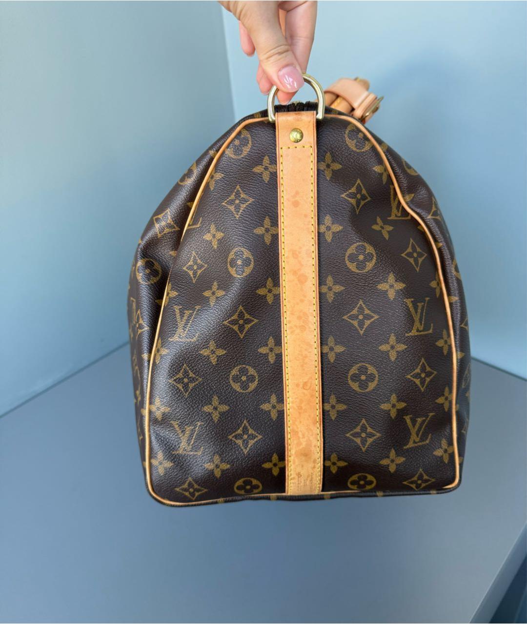 LOUIS VUITTON Коричневая дорожная/спортивная сумка, фото 4