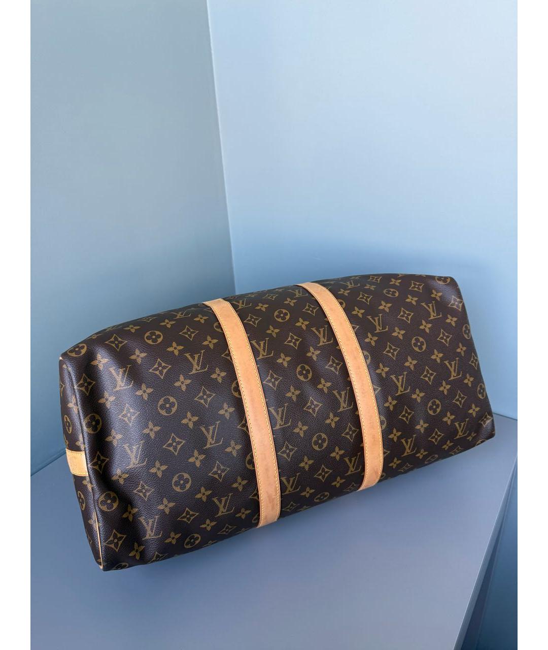 LOUIS VUITTON Коричневая дорожная/спортивная сумка, фото 6
