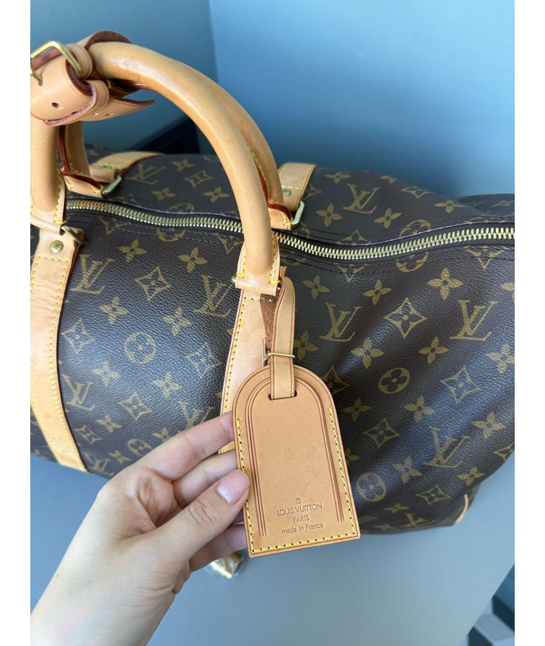 LOUIS VUITTON Коричневая дорожная/спортивная сумка, фото 2