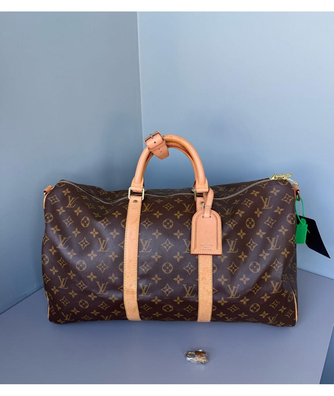 LOUIS VUITTON Коричневая дорожная/спортивная сумка, фото 9