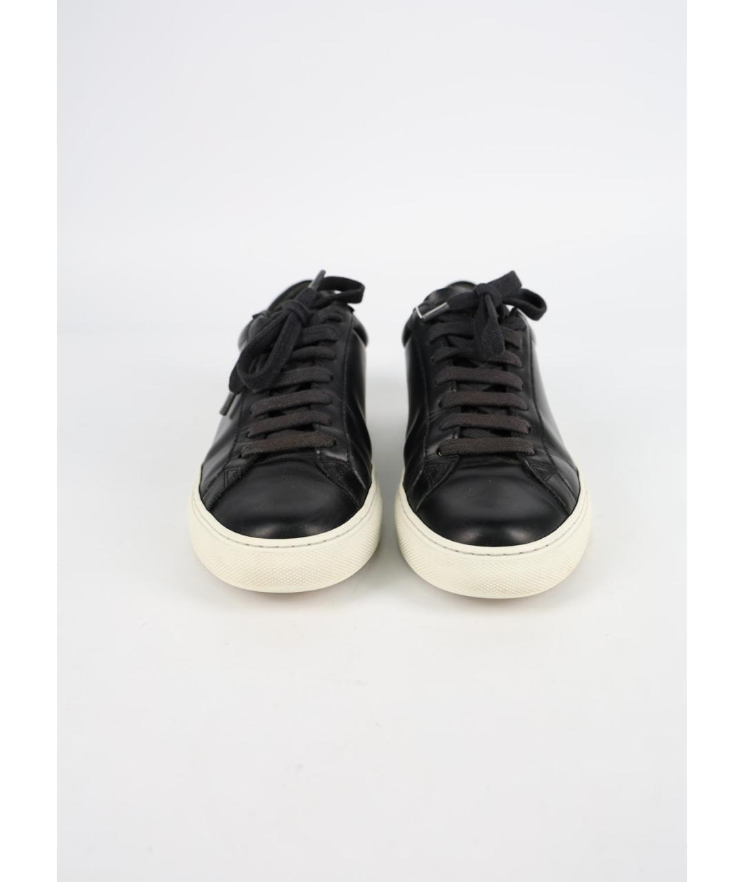 GIVENCHY Черные кожаные кеды, фото 2