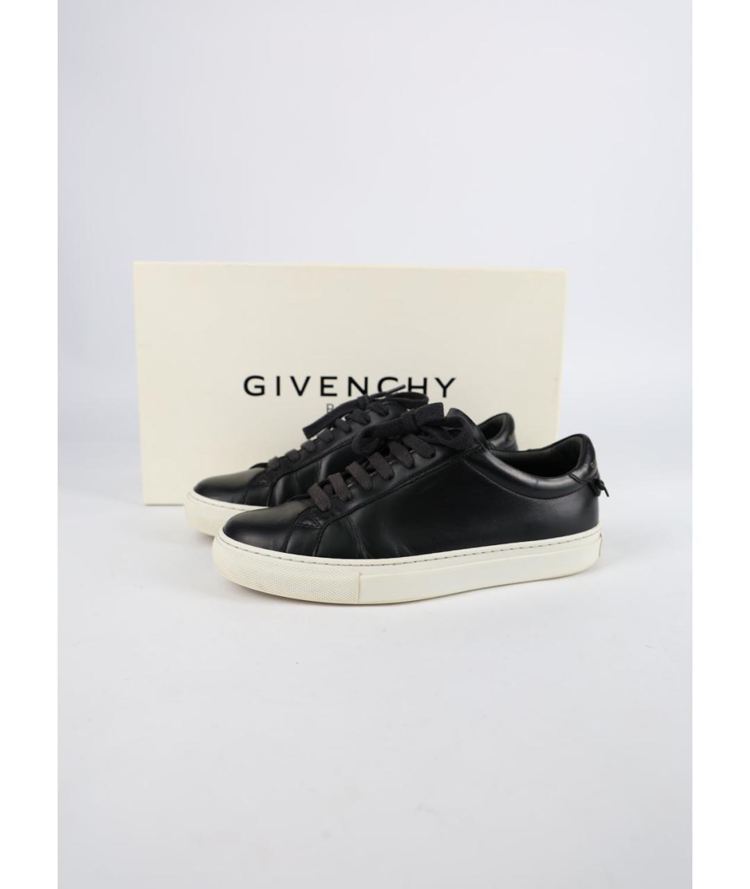 GIVENCHY Черные кожаные кеды, фото 6