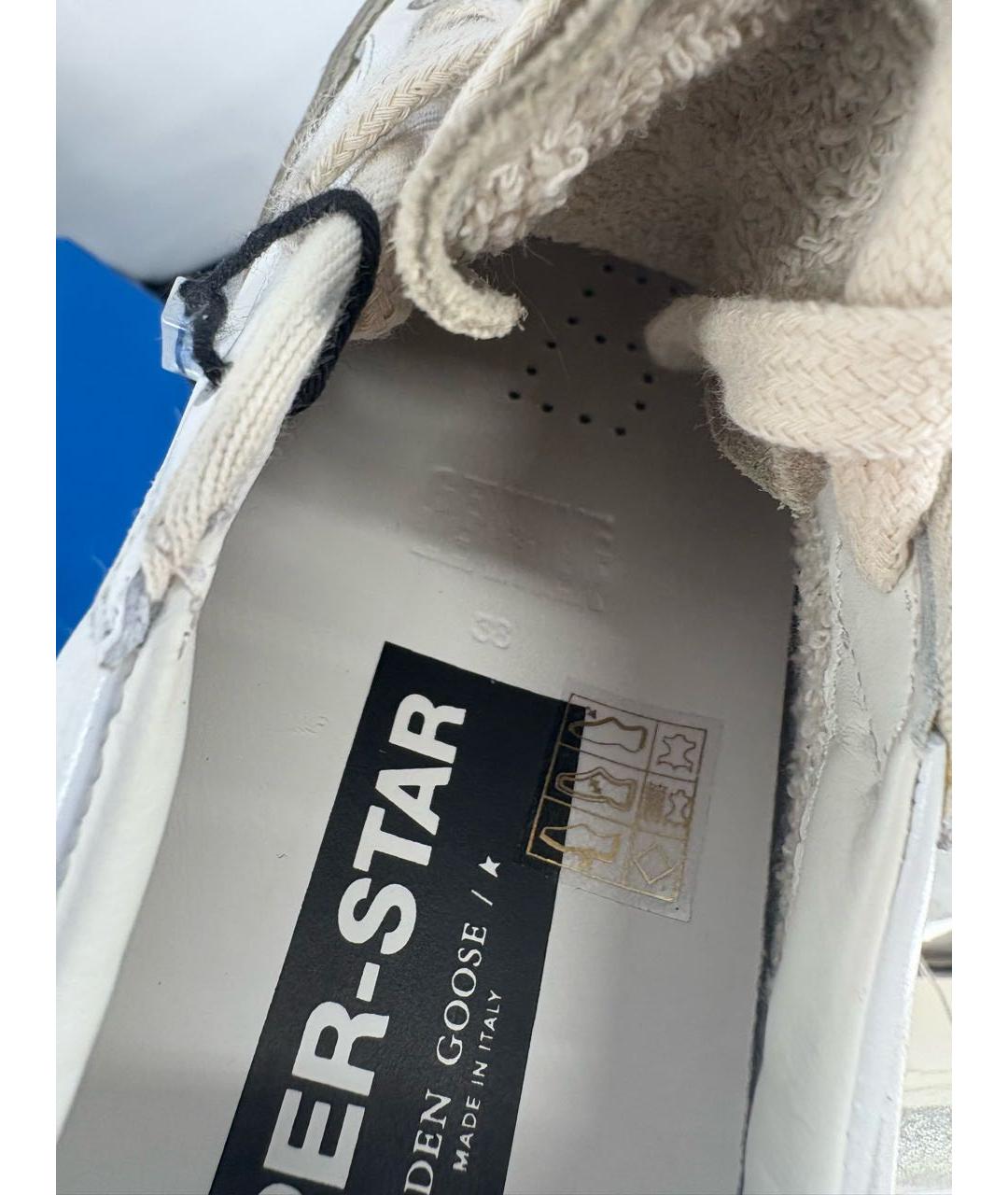 GOLDEN GOOSE DELUXE BRAND Белые кожаные кеды, фото 7