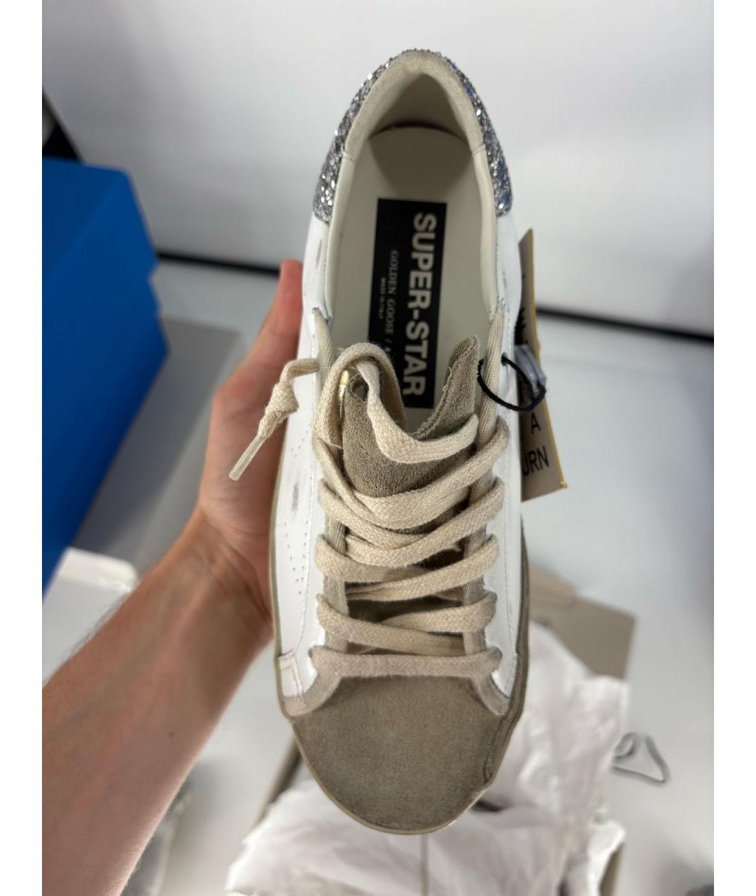 GOLDEN GOOSE DELUXE BRAND Белые кожаные кеды, фото 5