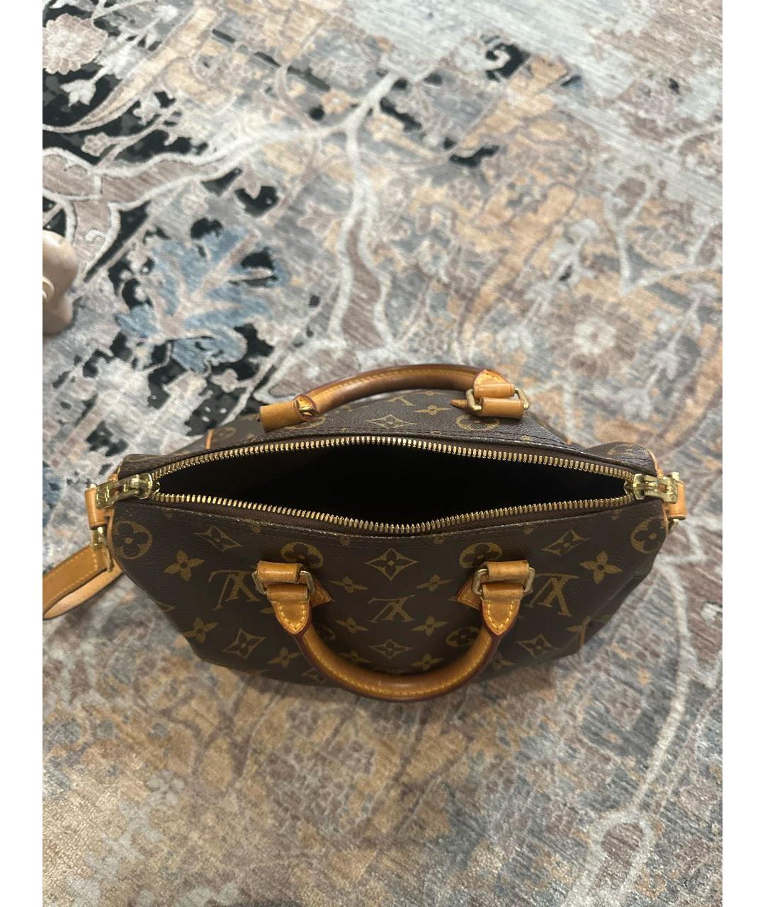 LOUIS VUITTON Коричневая сумка с короткими ручками, фото 4