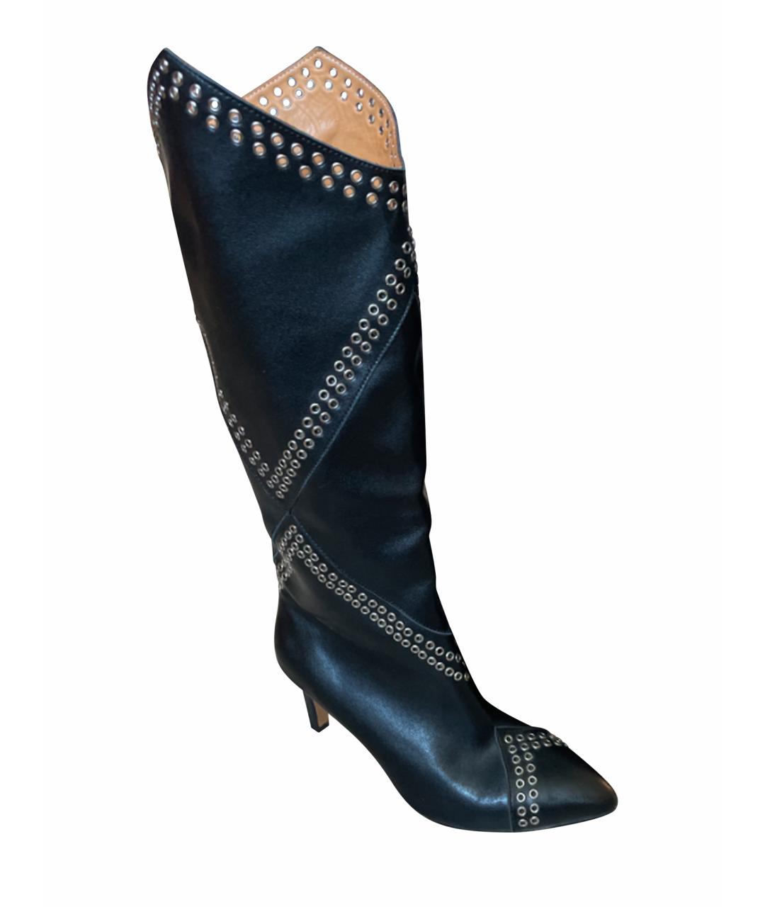 ISABEL MARANT Черные кожаные сапоги, фото 1