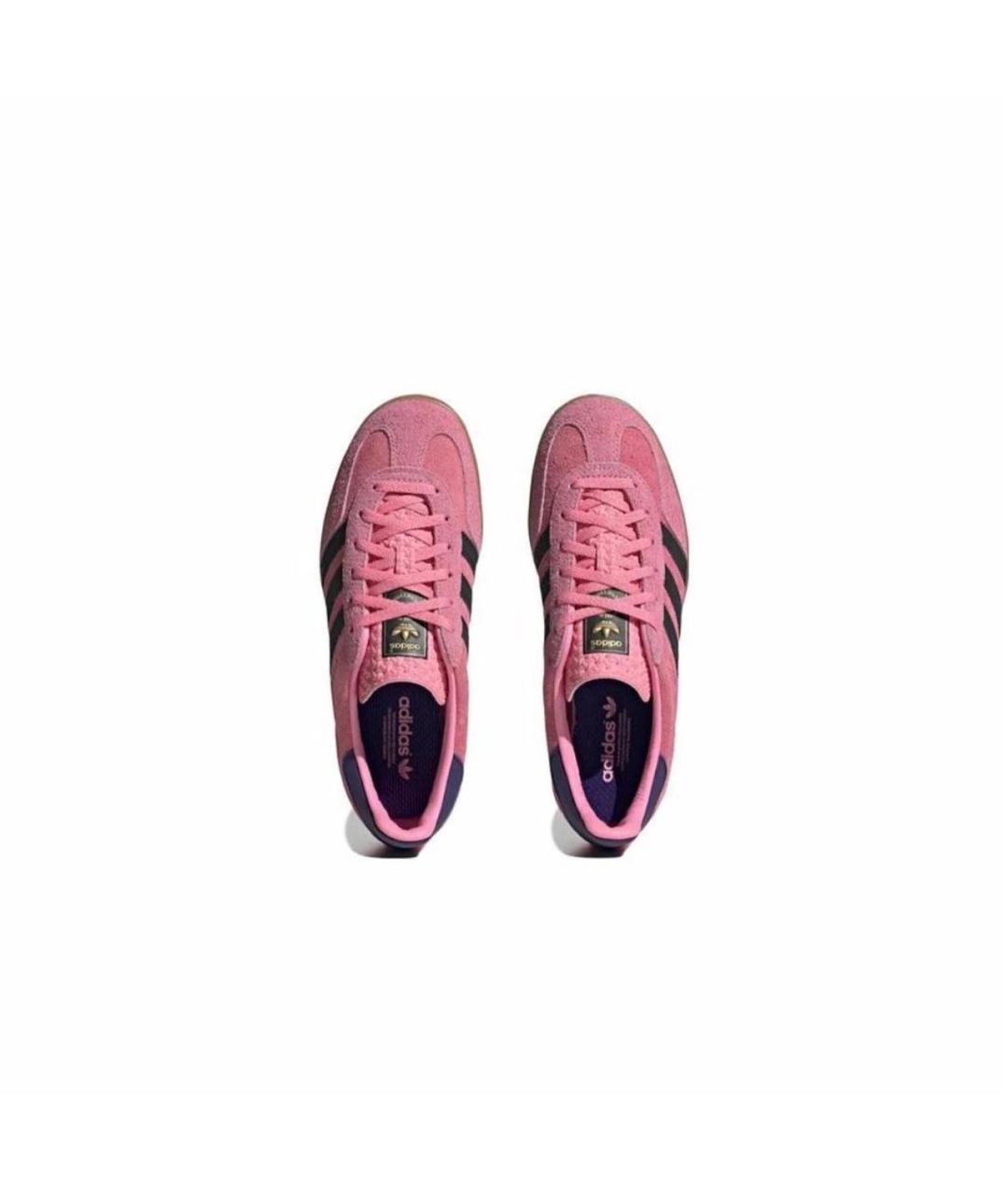 ADIDAS Розовые замшевые кроссовки, фото 3