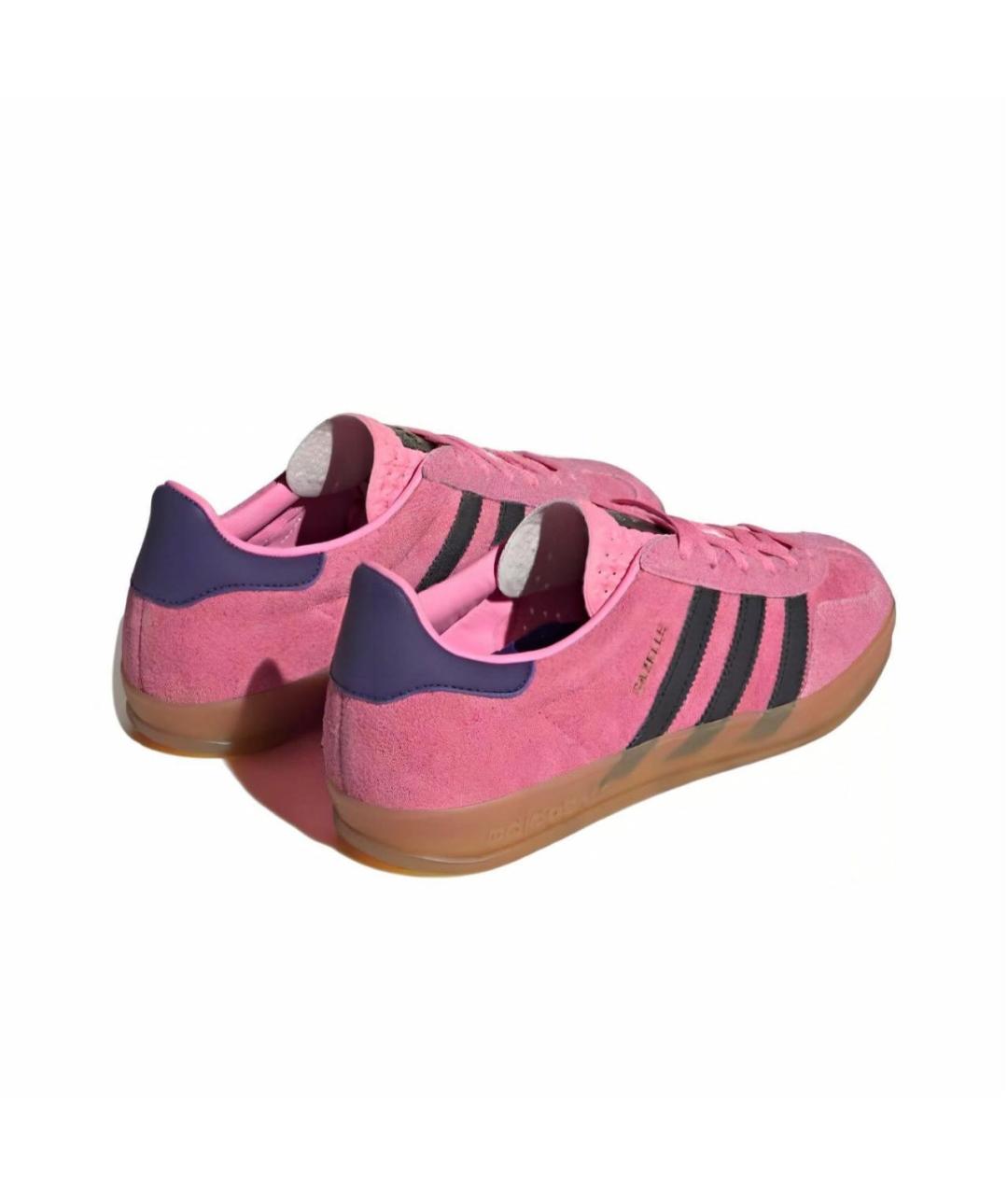 ADIDAS Розовые замшевые кроссовки, фото 2