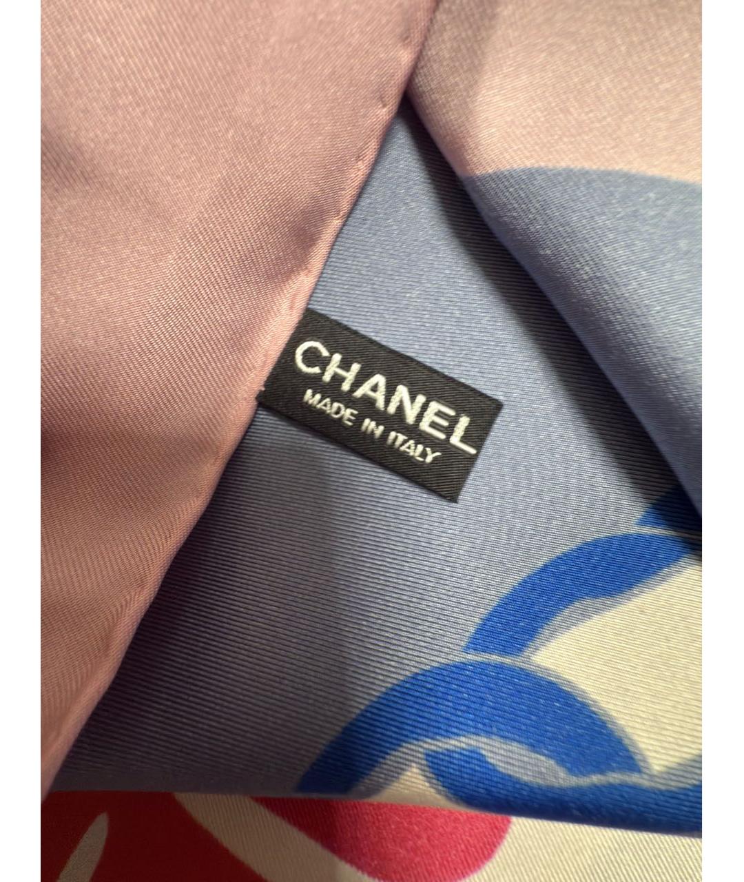 CHANEL Мульти шелковый платок, фото 5