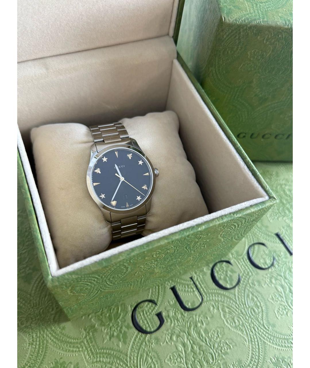GUCCI Серебряные серебряные часы, фото 2
