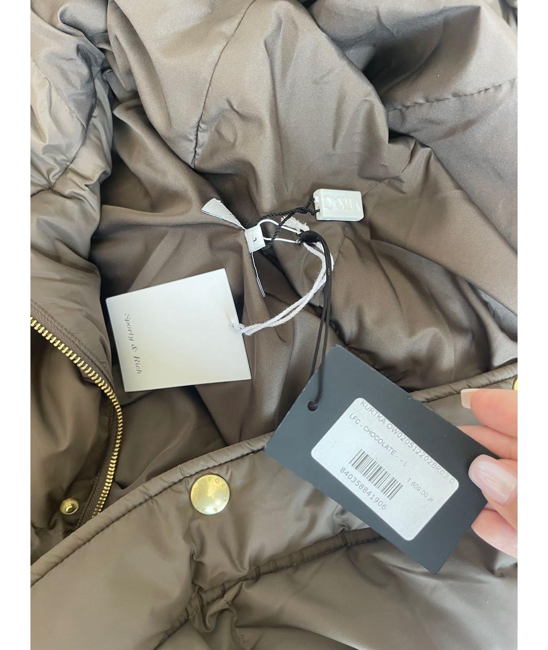SPORTY AND RICH Коричневая куртка, фото 8