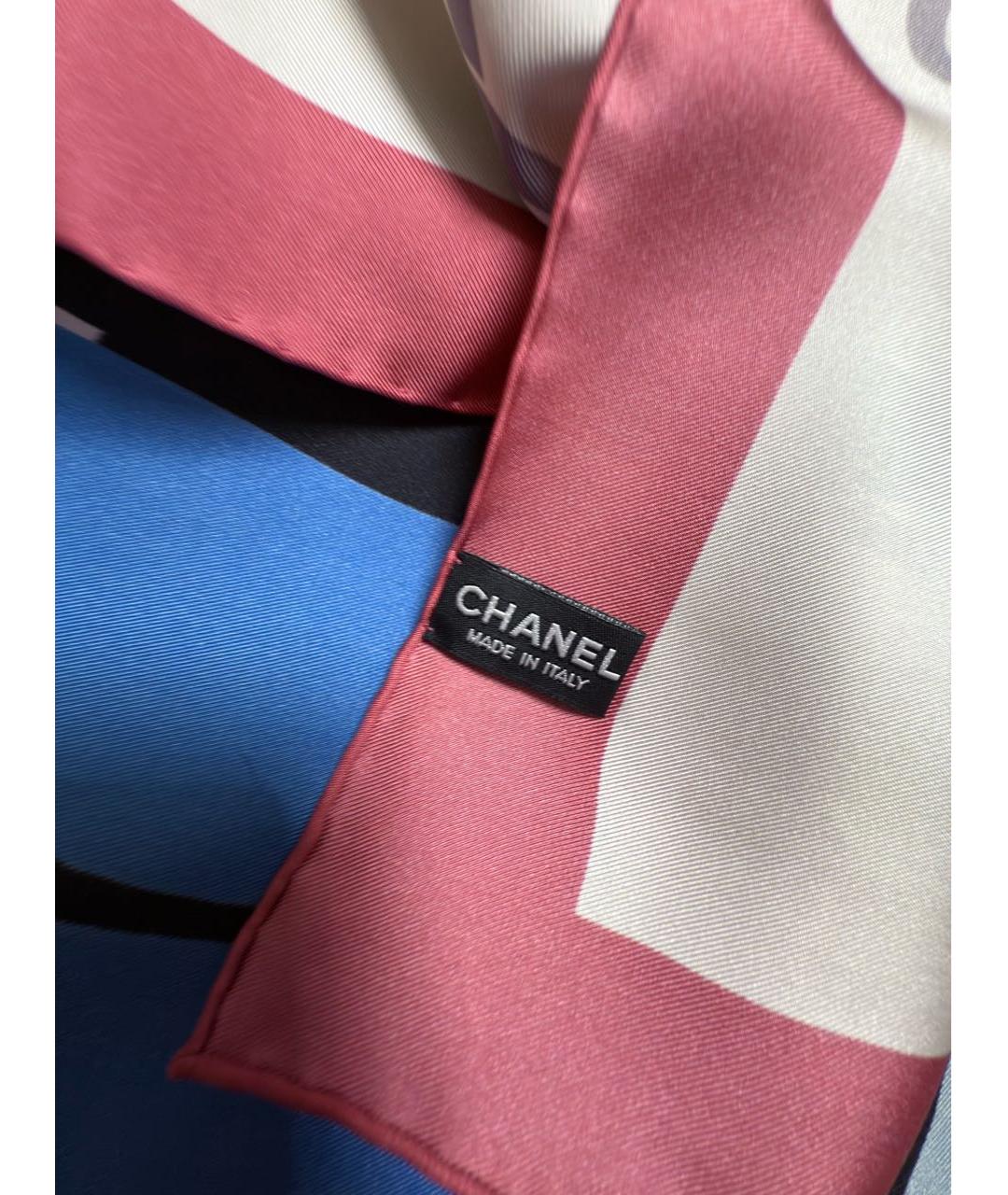 CHANEL Мульти шелковый платок, фото 4