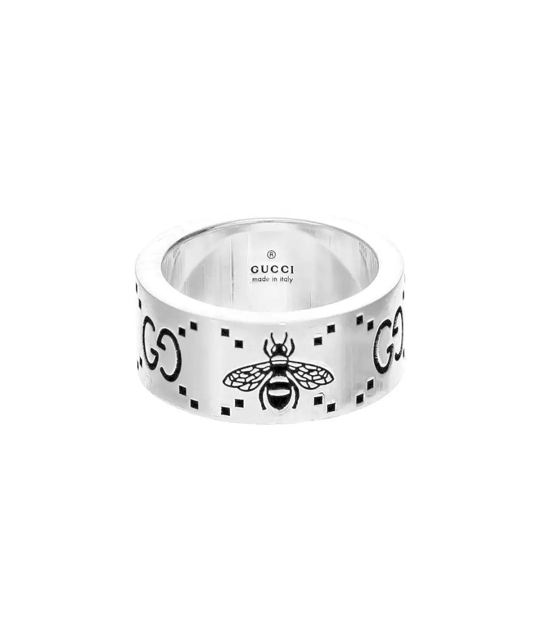 GUCCI Серебряное серебряное кольцо, фото 1