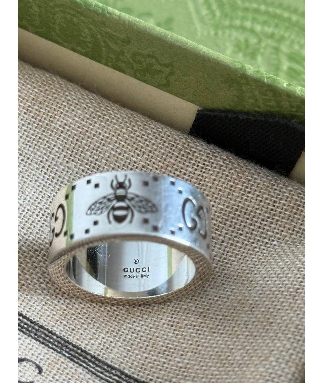 GUCCI Серебряное серебряное кольцо, фото 2