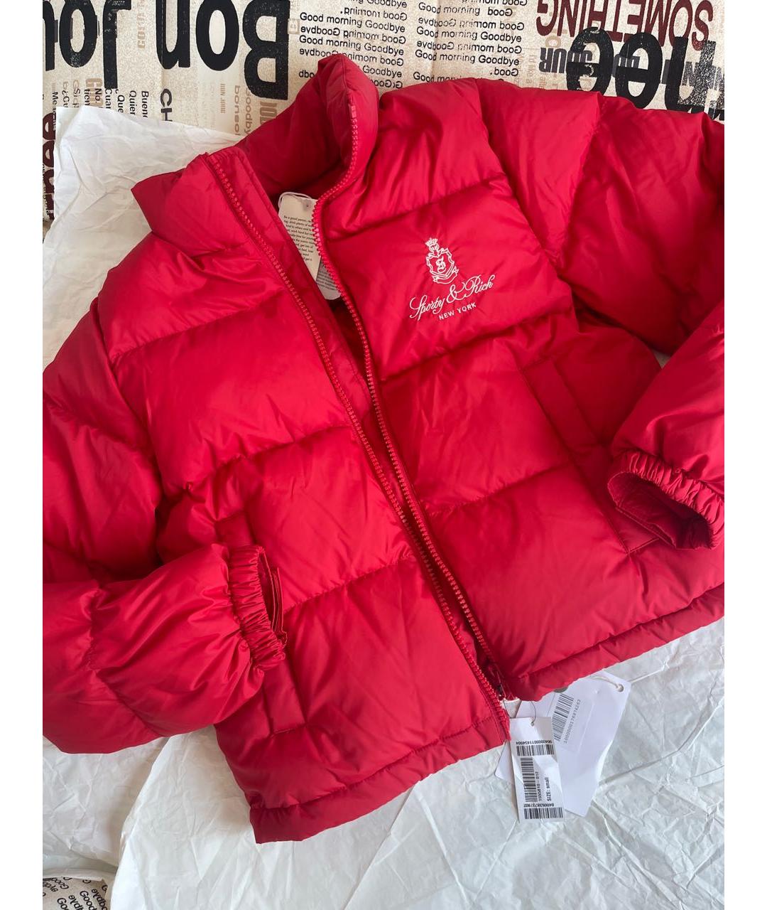 SPORTY AND RICH Красная куртка, фото 8