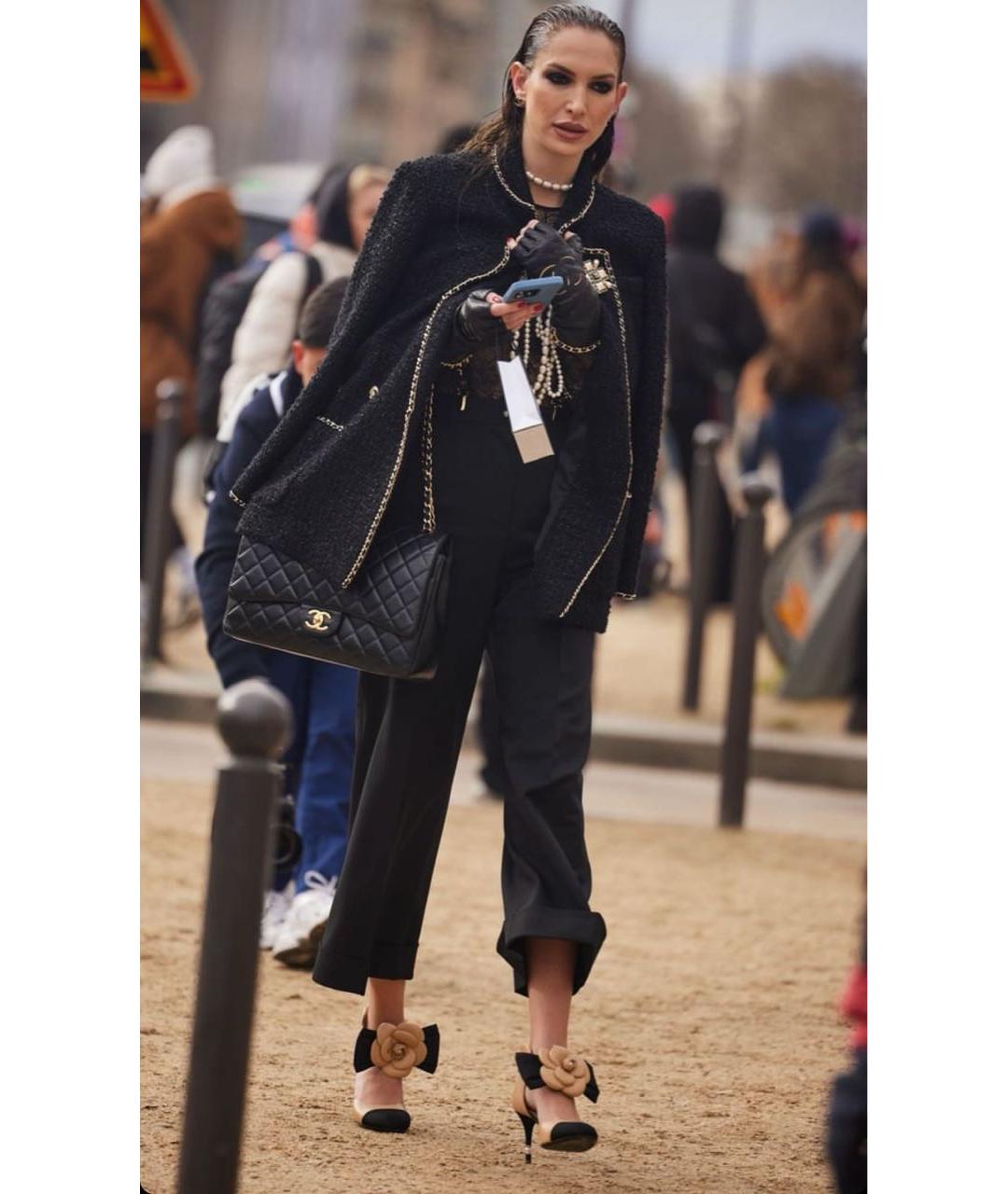 CHANEL Черный кожаный ремень, фото 3
