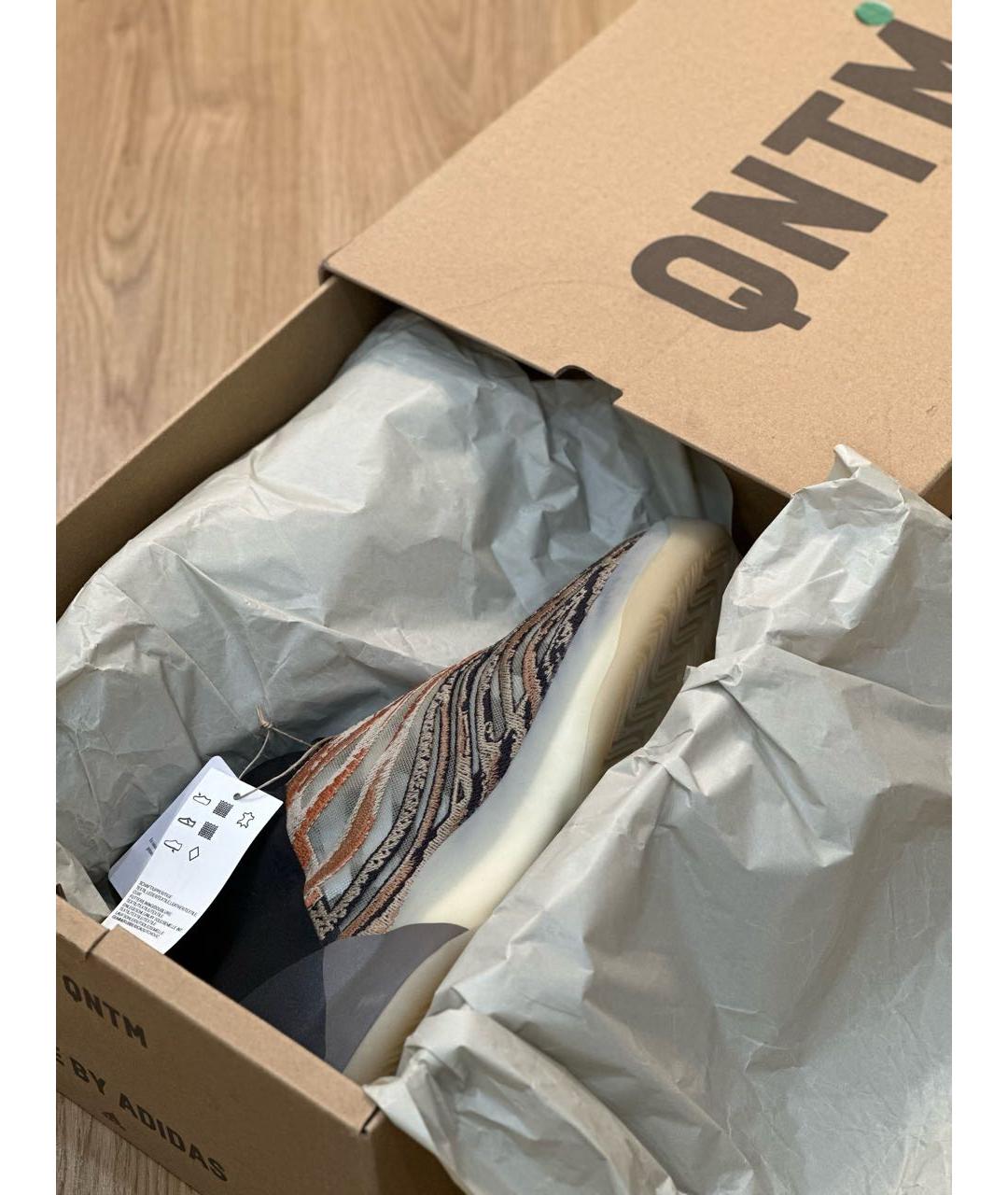 ADIDAS YEEZY Оранжевое высокие кроссовки / кеды, фото 5