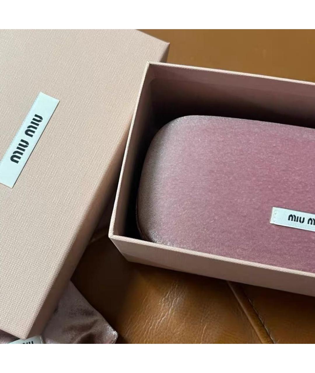 MIU MIU Белые солнцезащитные очки, фото 2