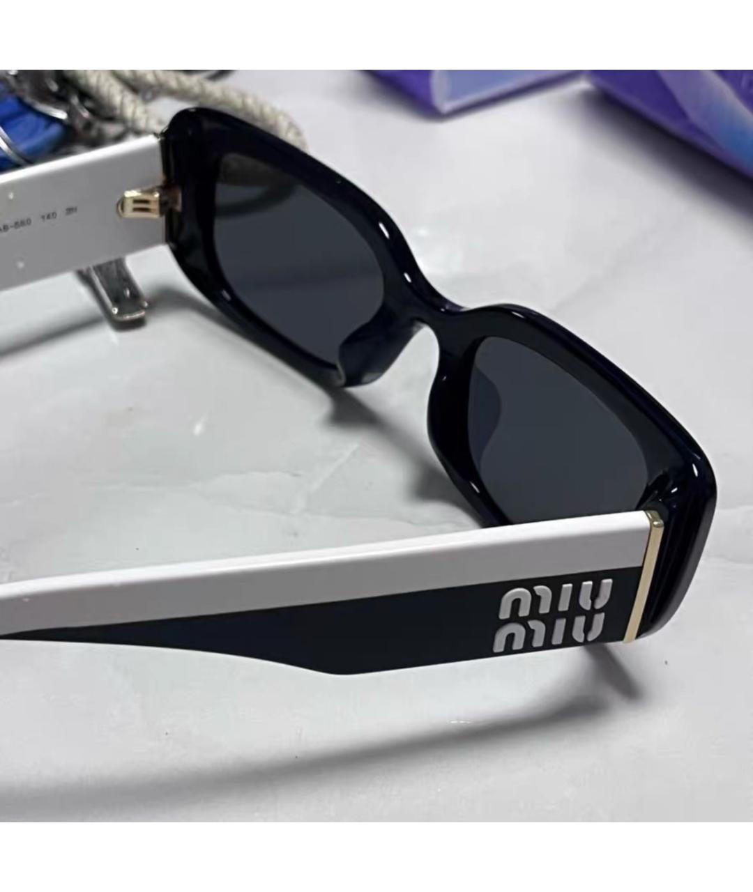 MIU MIU Белые солнцезащитные очки, фото 3