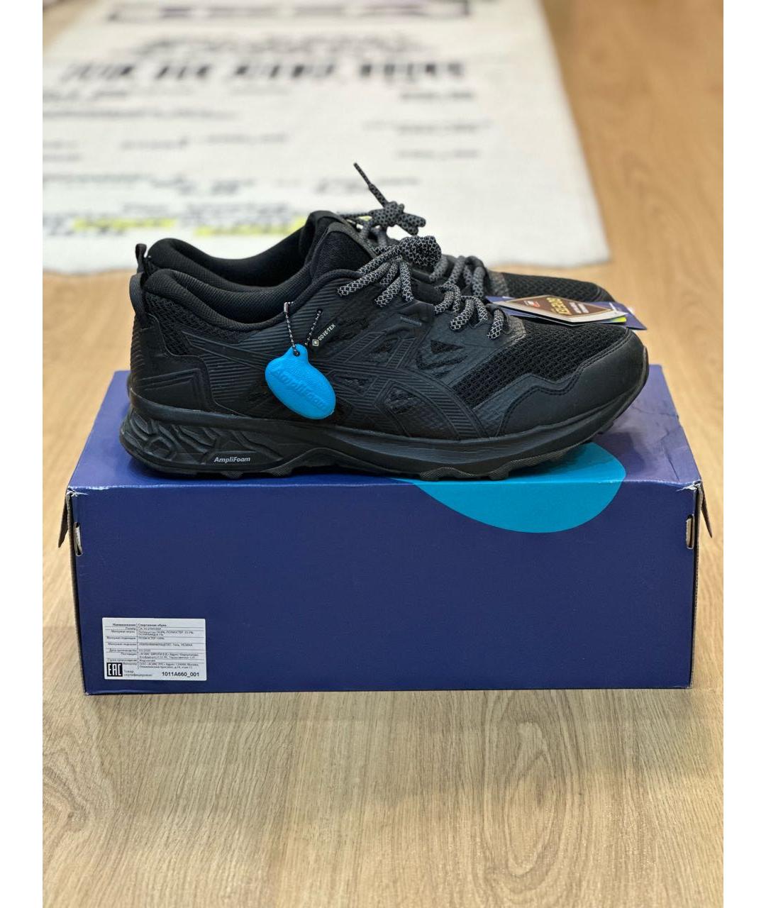ASICS Черные синтетические низкие кроссовки / кеды, фото 7