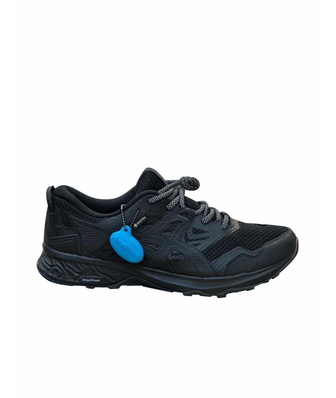 ASICS Черные синтетические низкие кроссовки / кеды, фото 1