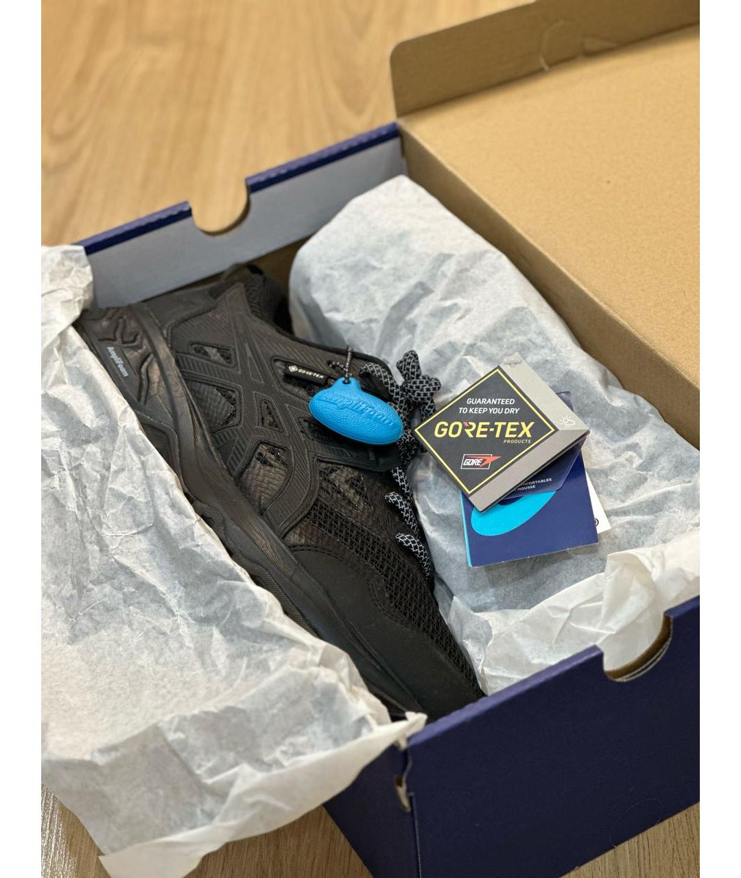 ASICS Черные синтетические низкие кроссовки / кеды, фото 5