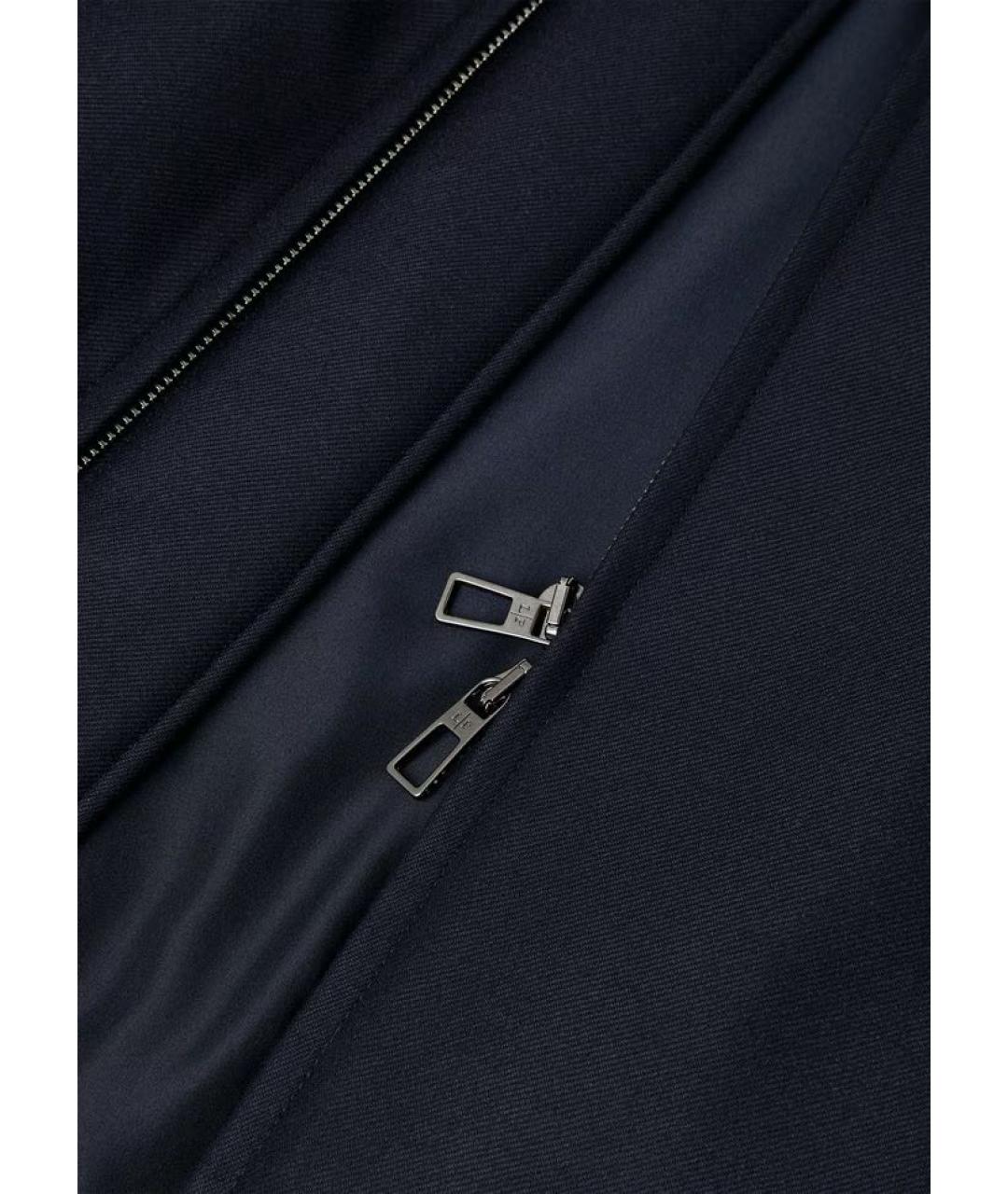 LORO PIANA Темно-синяя шерстяная куртка, фото 8