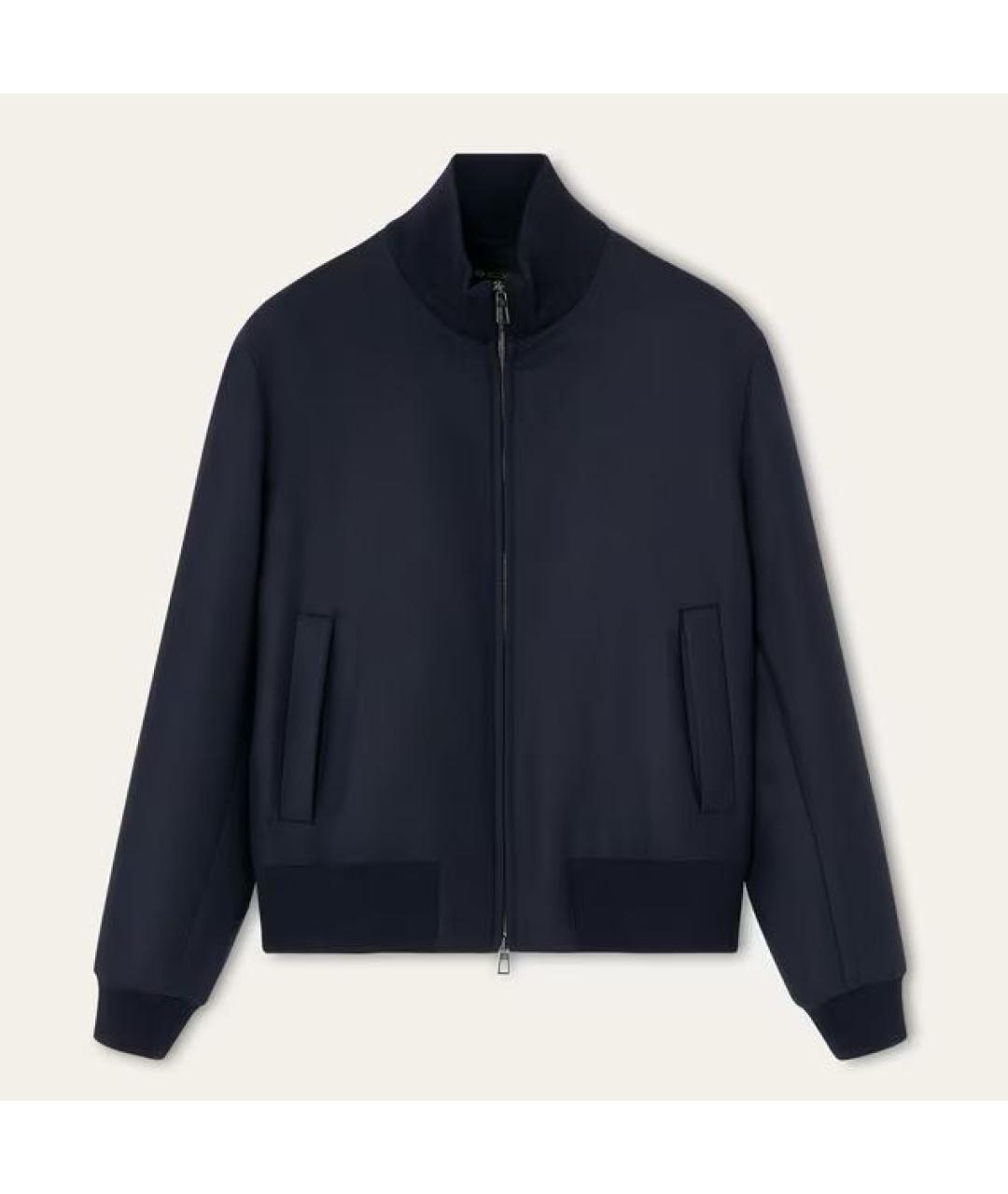 LORO PIANA Темно-синяя шерстяная куртка, фото 9