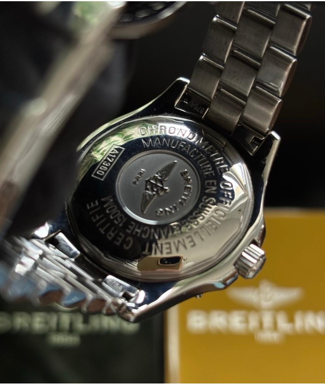 BREITLING Черные стальные часы, фото 2