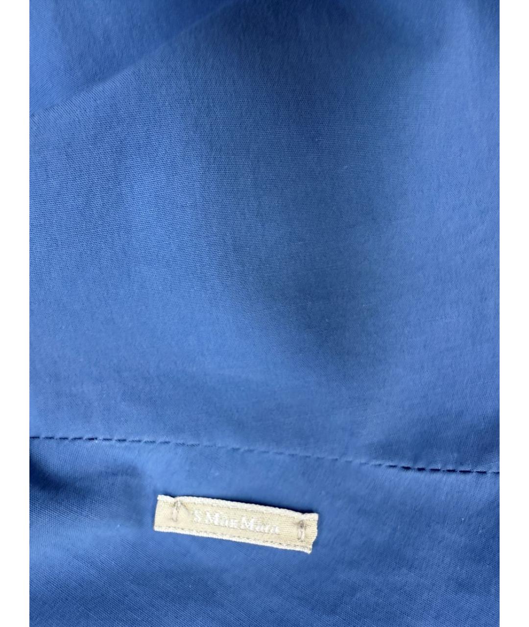 'S MAX MARA Голубое повседневное платье, фото 3